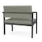 Lesro Lenox Steel Bariatric Chair Metal Frame, Charcoal, OH Eucalyptus Upholstery LS1401 - alternate 2